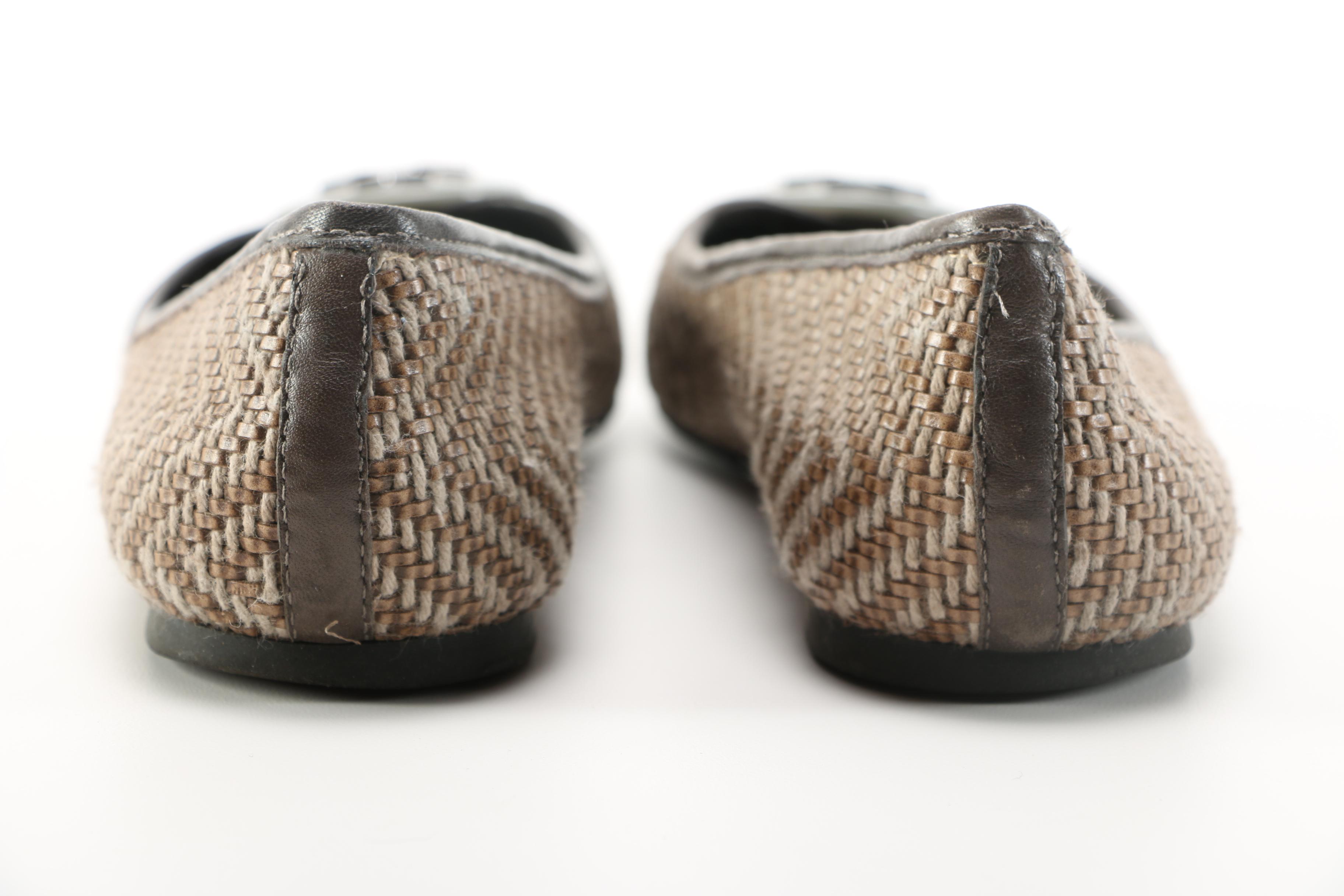 Tory Burch Reva Capra Leather Flats