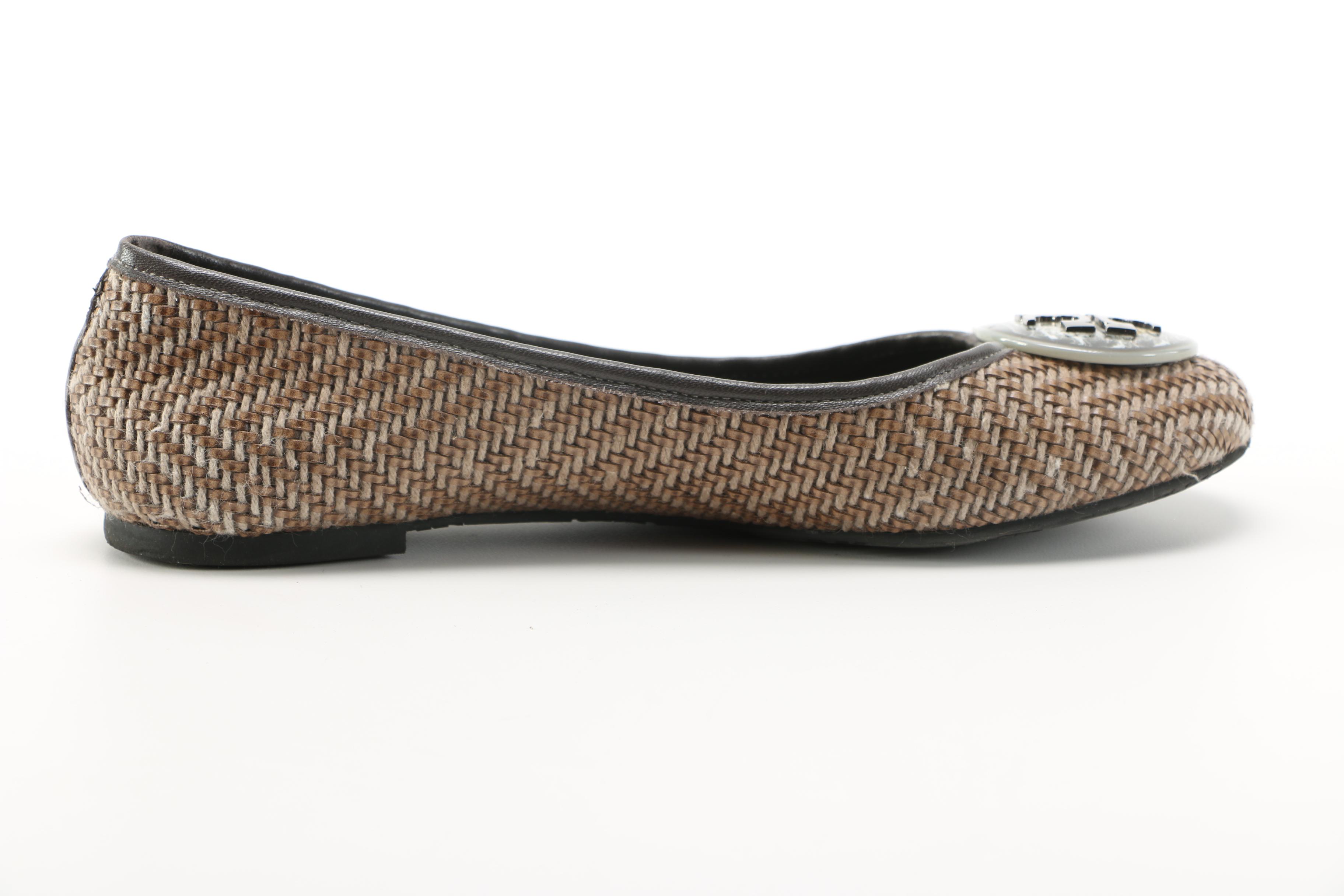 Tory Burch Reva Capra Leather Flats