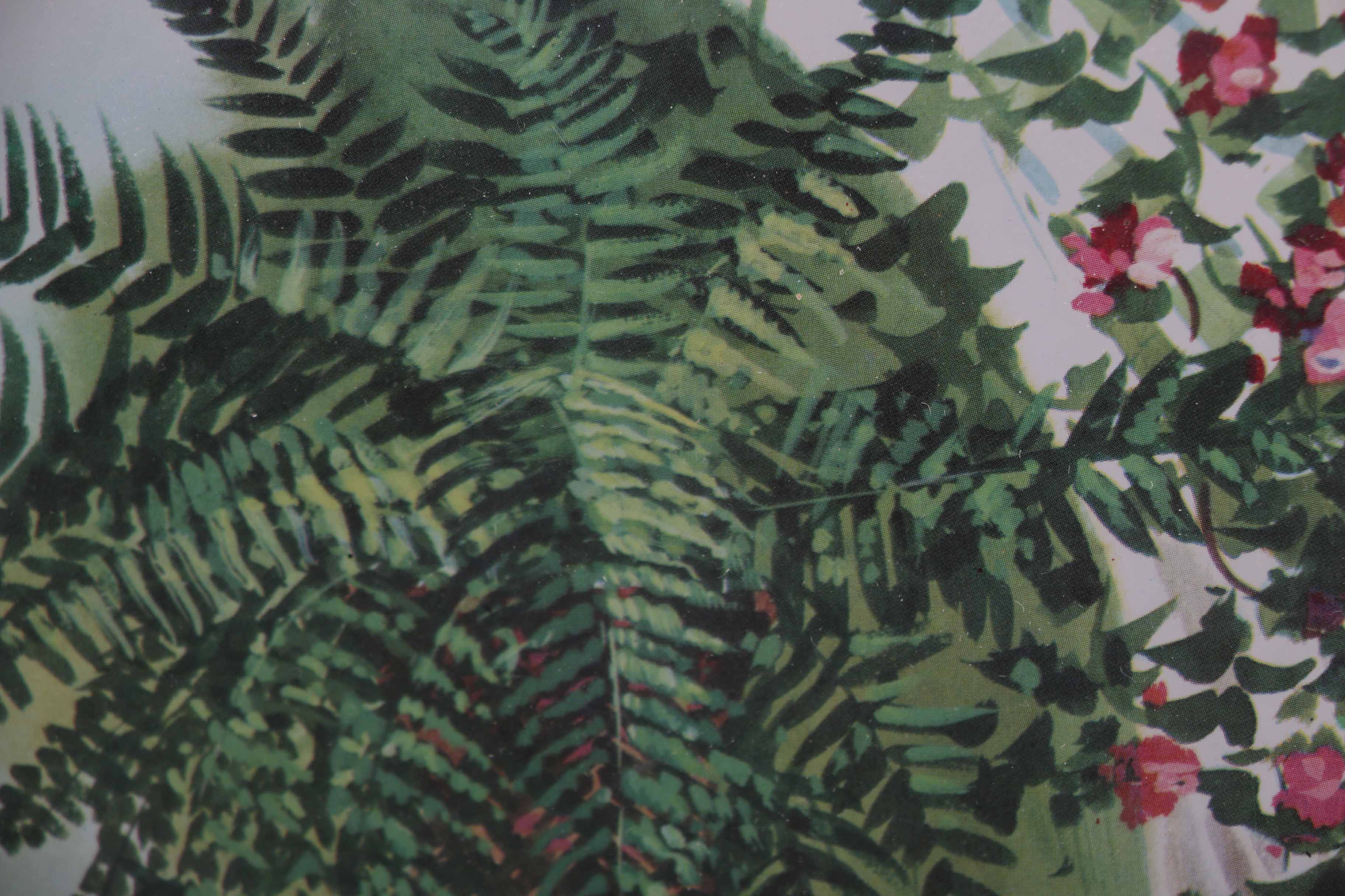 David Solomon Framed Offset Lithograph of a Garden Chair