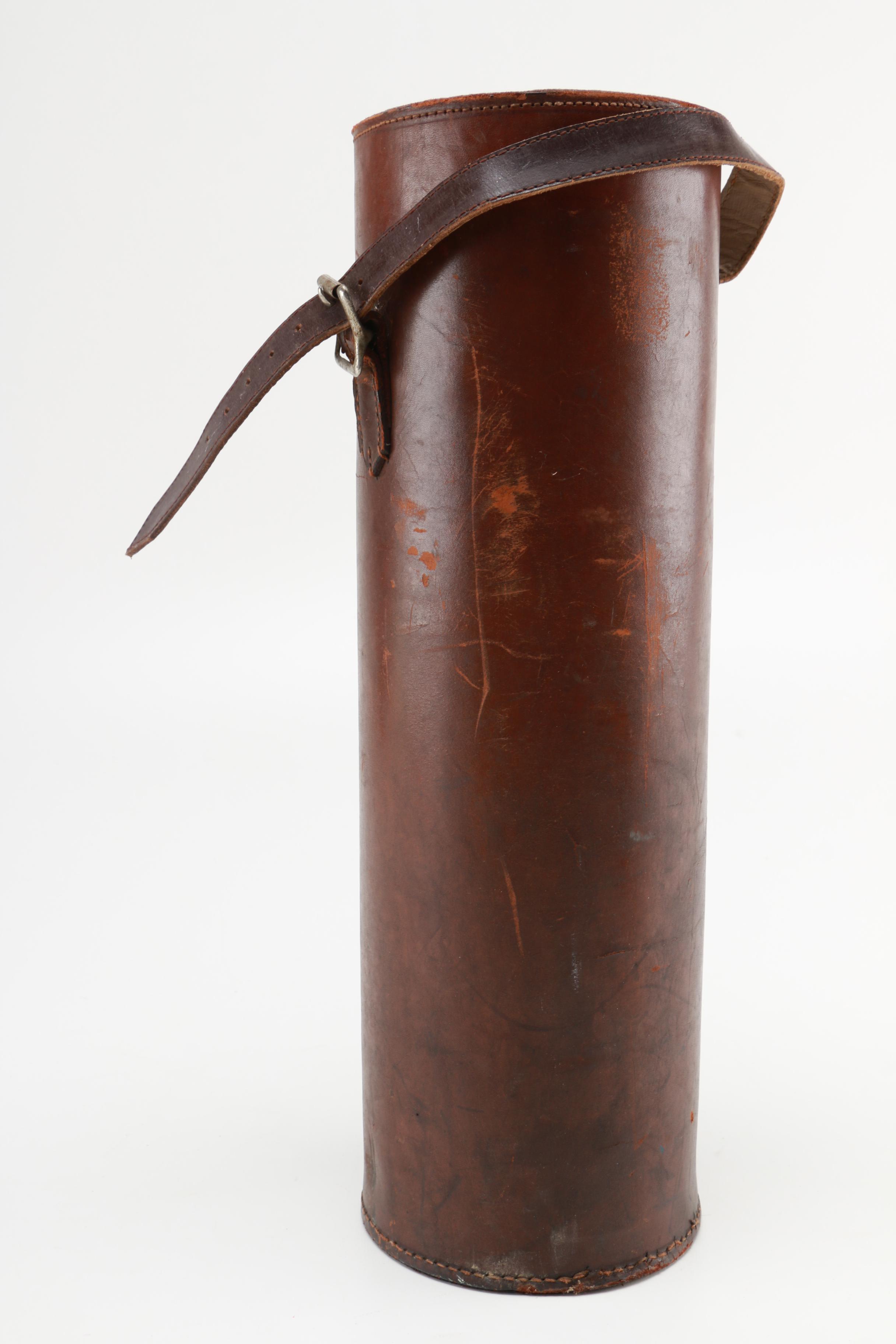 Stanley Insulating Company Thermos and Leather Holder