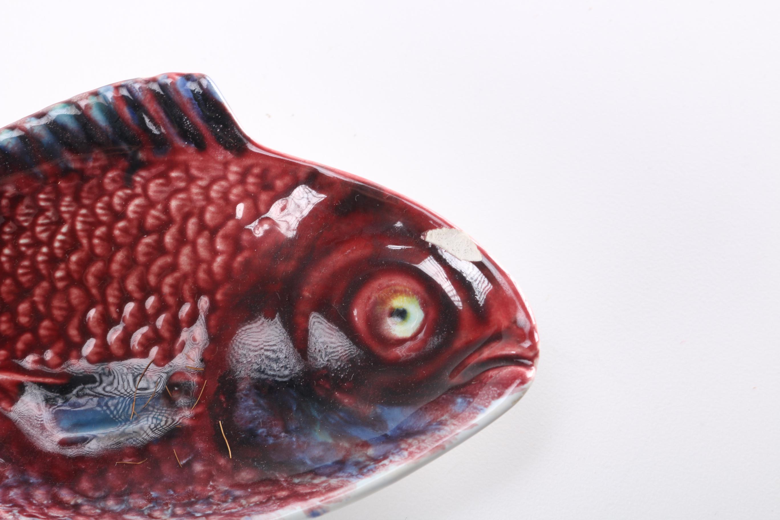 Portuguese Ceramic Fish Shaped Serving Set