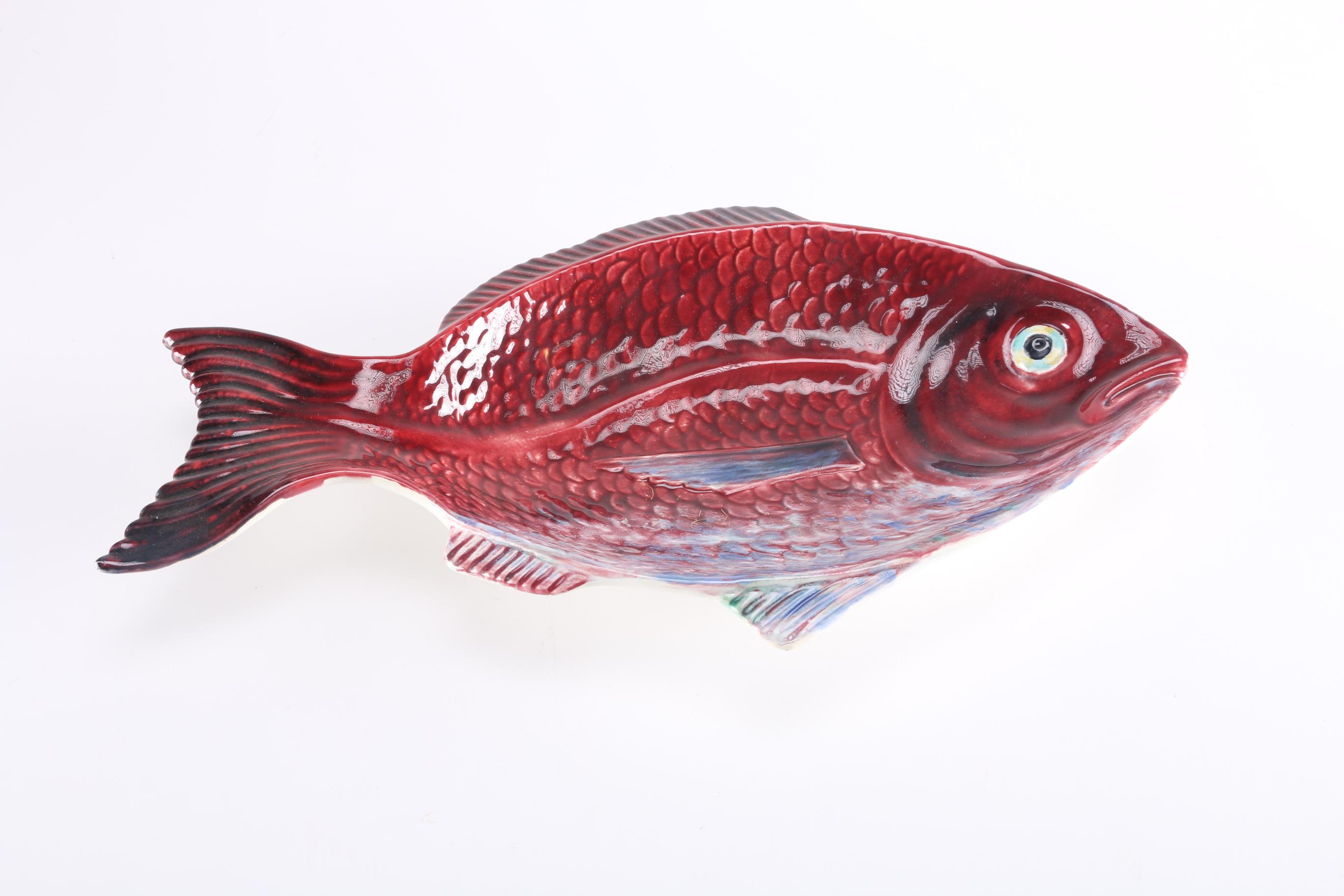 Portuguese Ceramic Fish Shaped Serving Set