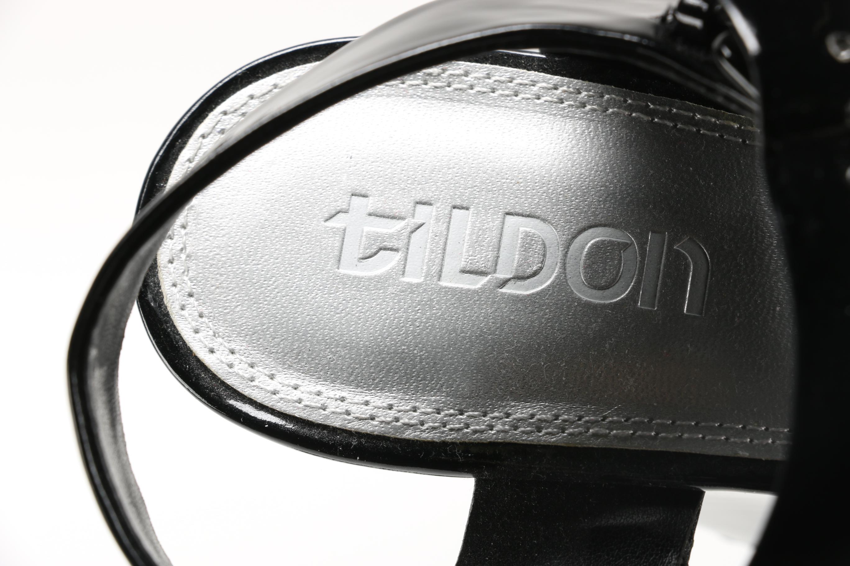 Black Patent Wedge Heels