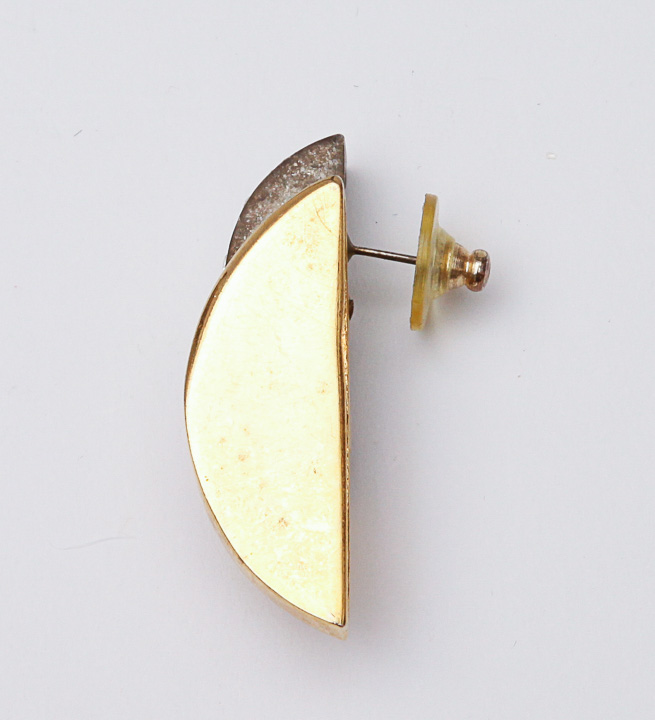 Modern Gold-Tone Earrings