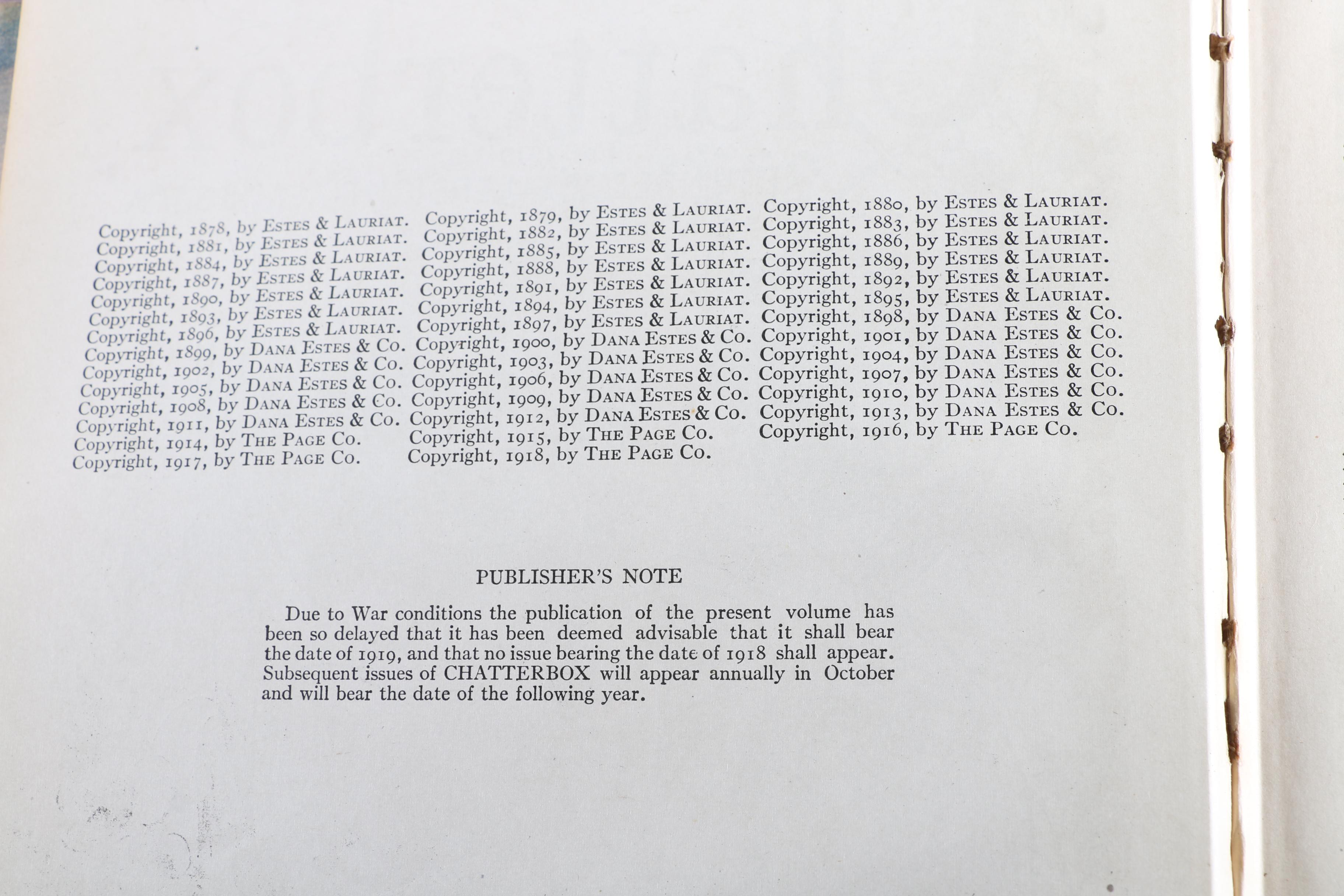 Early 20th Century Children's Books