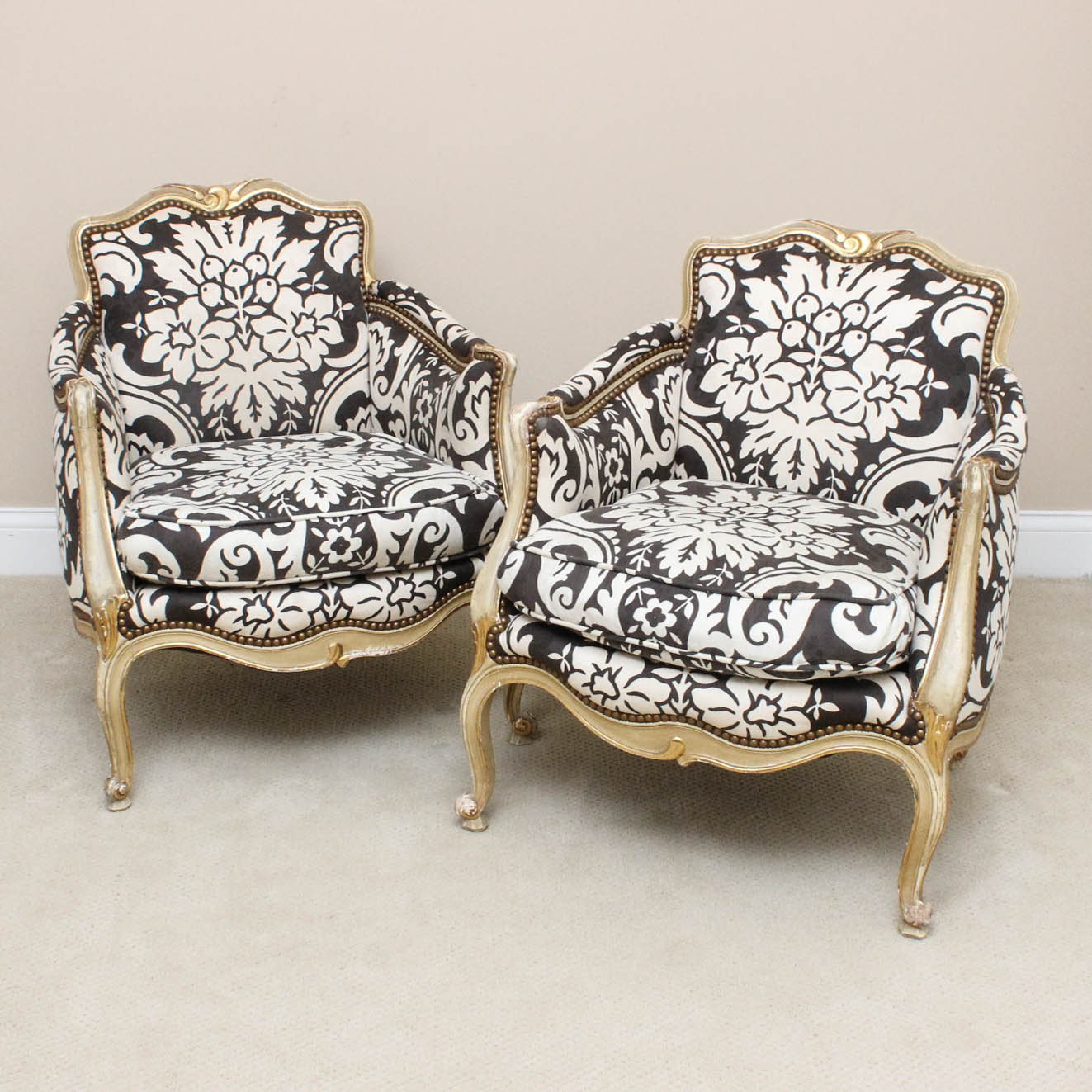 Vintage French Provincial Armchairs