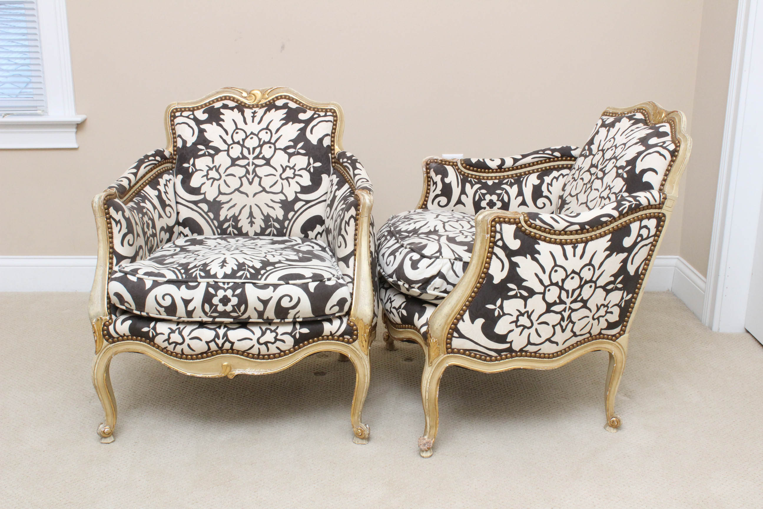 Vintage French Provincial Armchairs