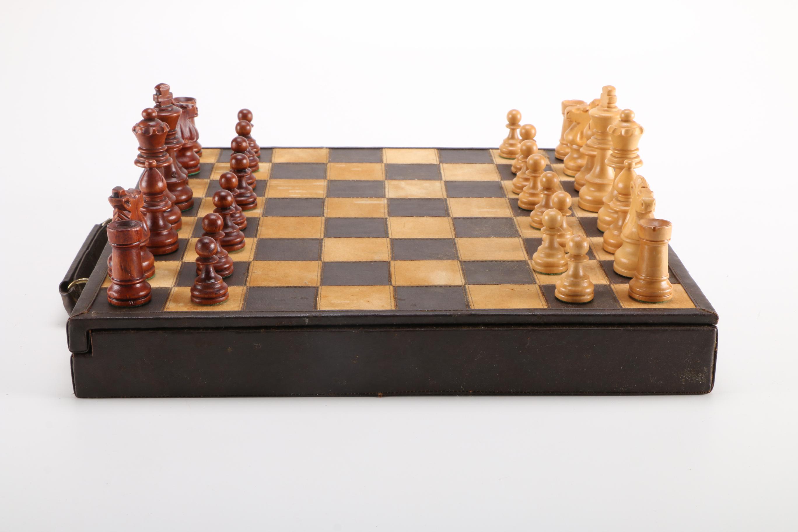 Suede and Leather Chest Set