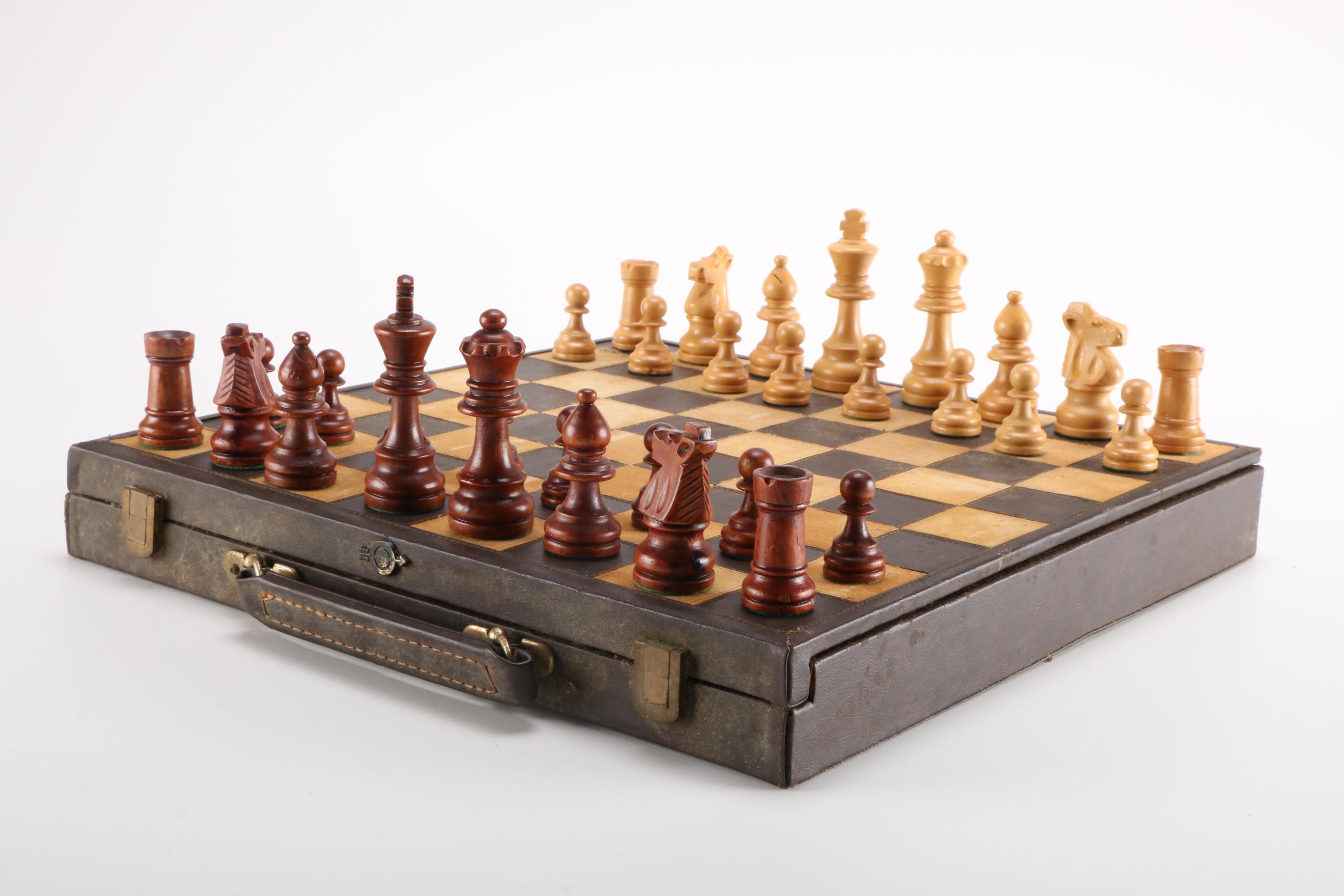 Suede and Leather Chest Set