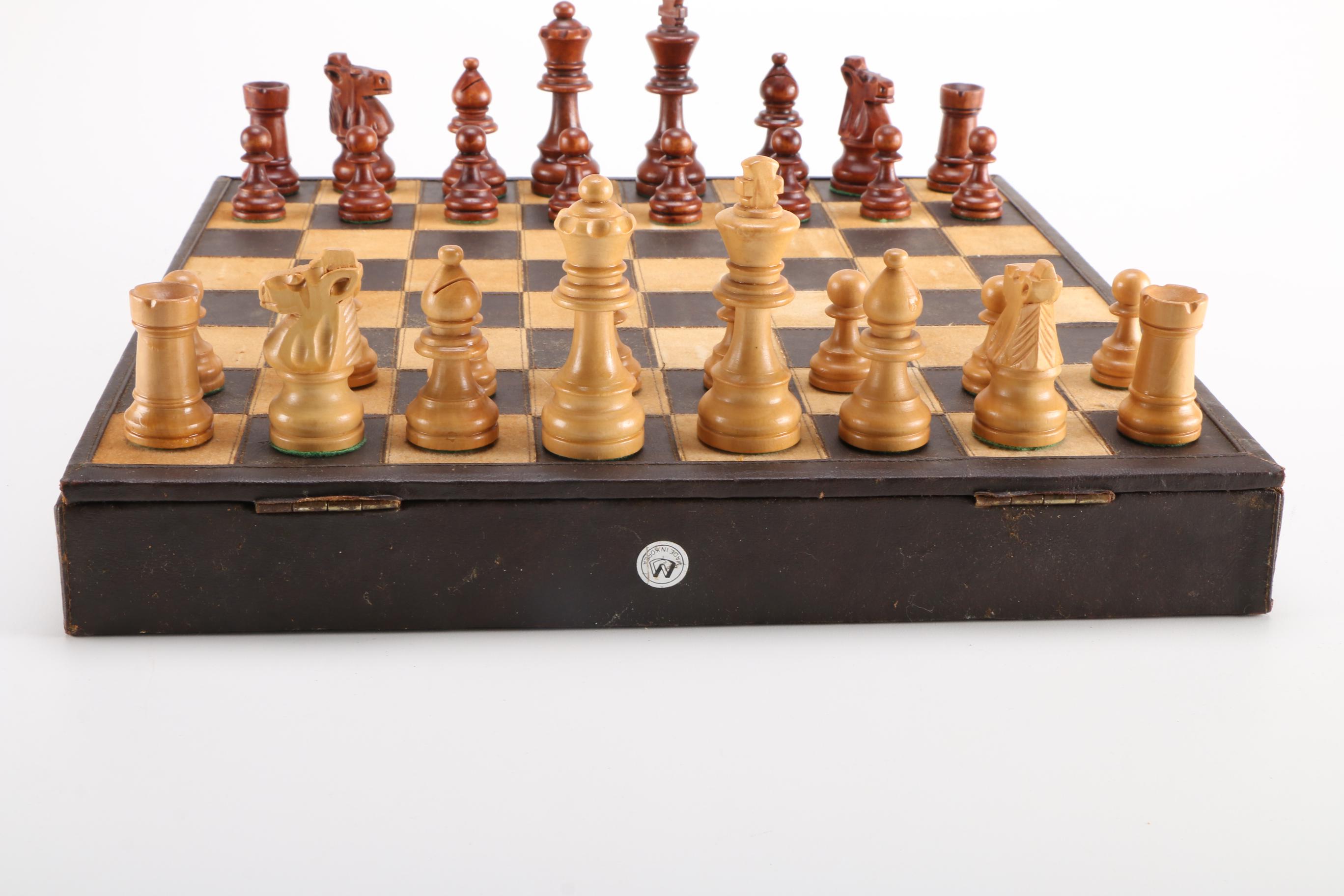 Suede and Leather Chest Set