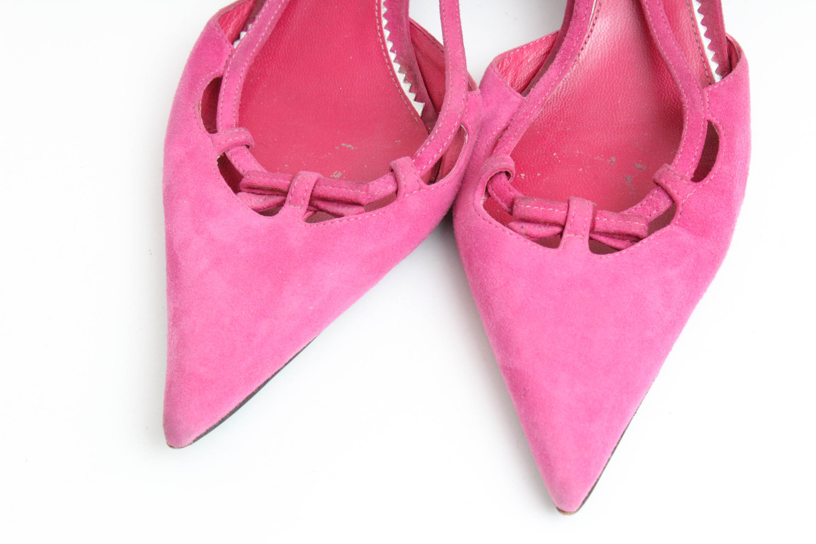 Prada Slingback Kitten Heel Pumps, Size 40