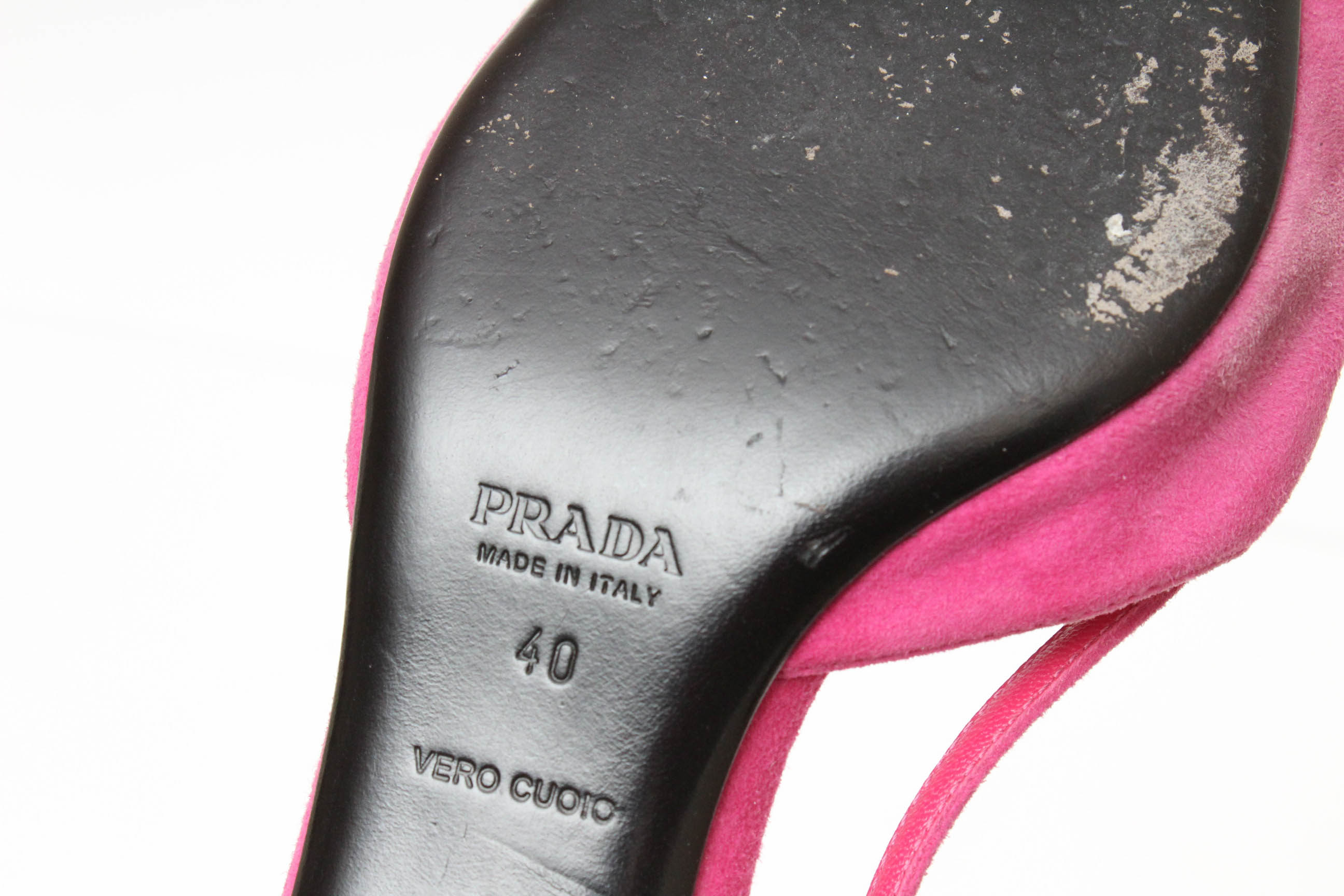 Prada Slingback Kitten Heel Pumps, Size 40