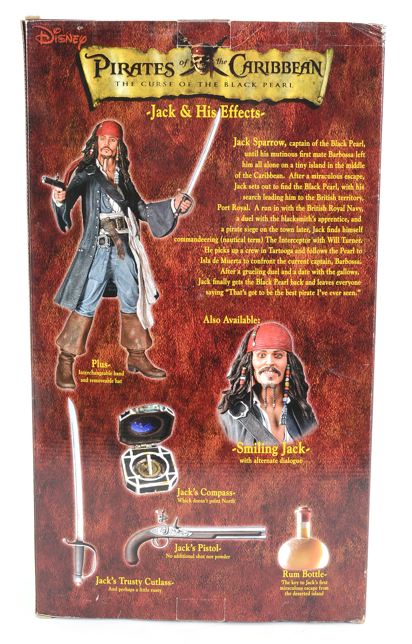 Captain Jack Sparrow "The Curse of the Black Pearl" Talking Action Figure