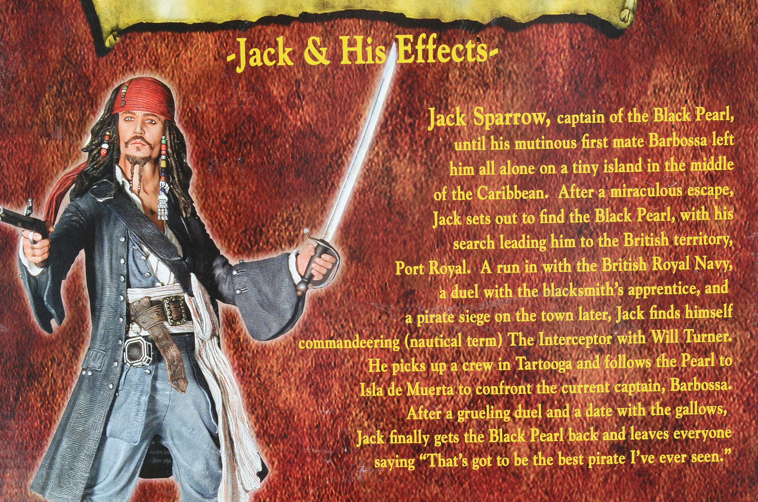 Captain Jack Sparrow "The Curse of the Black Pearl" Talking Action Figure
