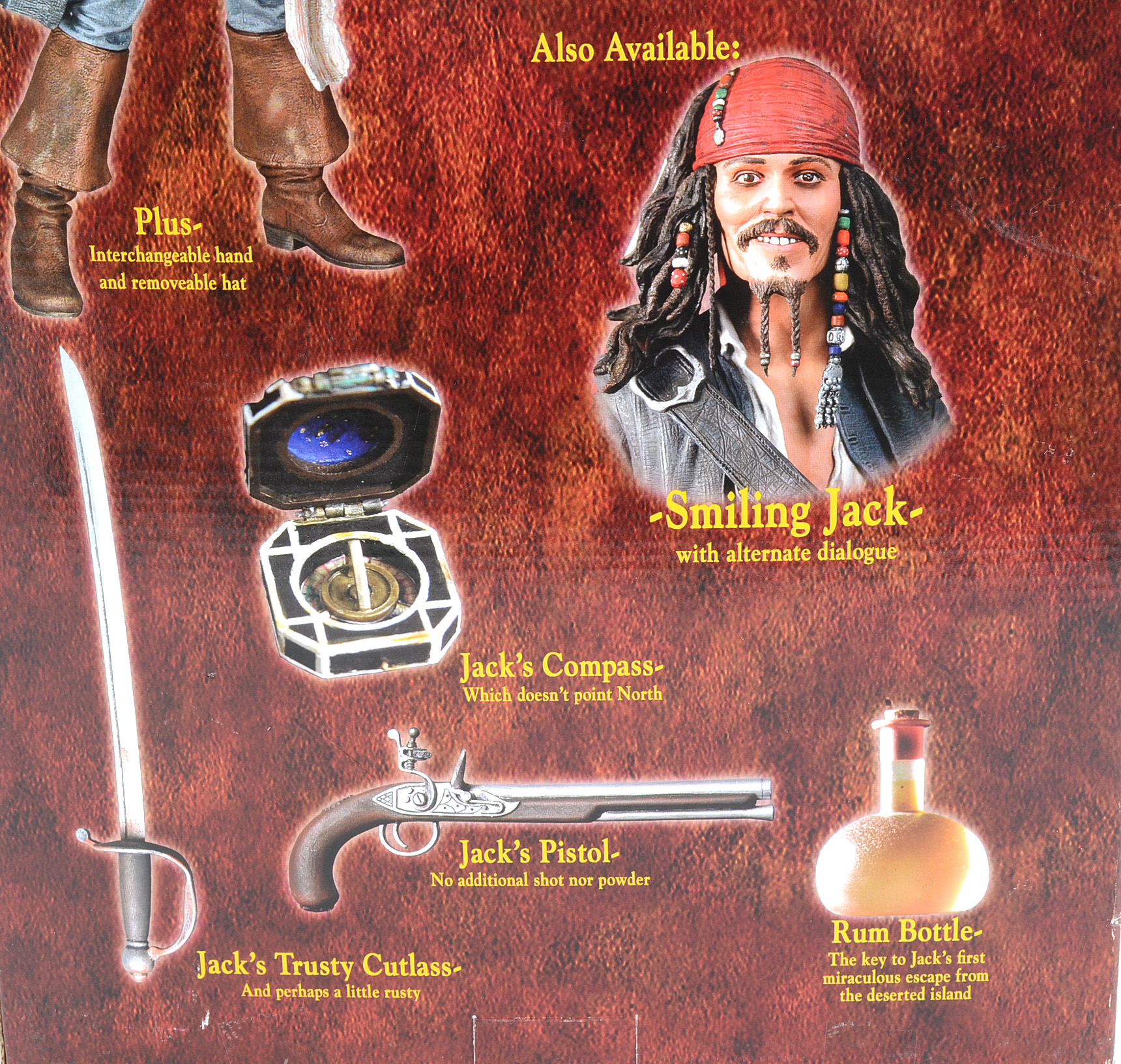 Captain Jack Sparrow "The Curse of the Black Pearl" Talking Action Figure