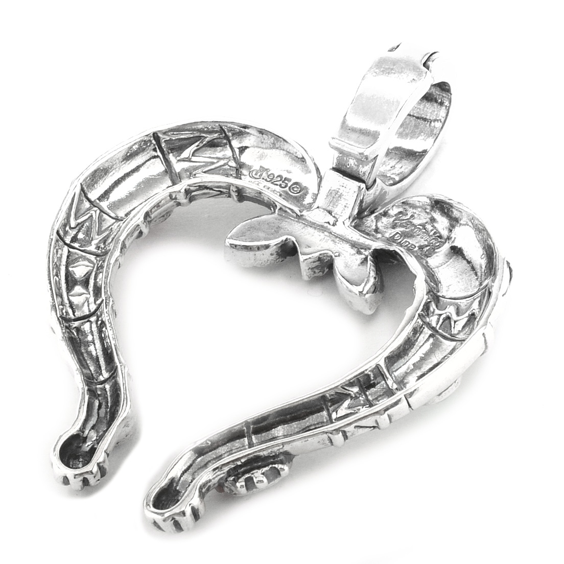 Carolyn Pollack Relios Veronica Dine Sterling Silver Multi-Color Stone Naja Pendant