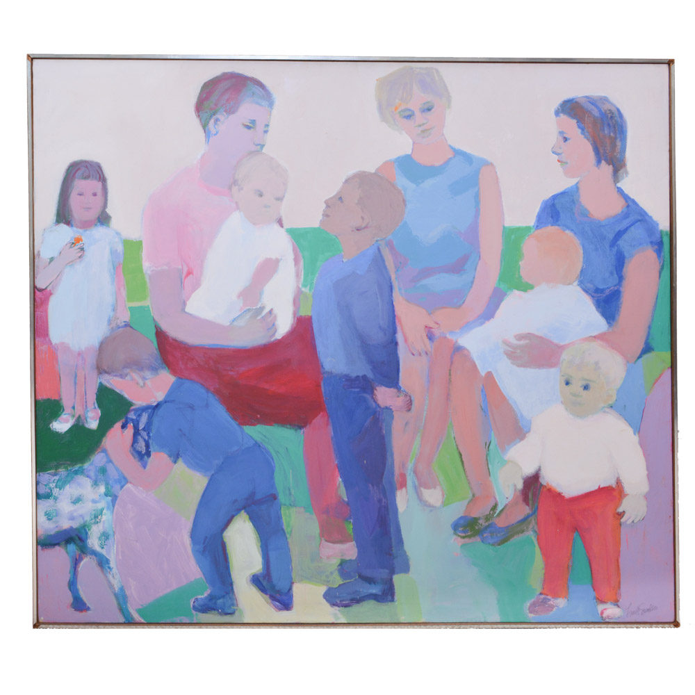 Lucile Sanders Original Acrylic Painting "Family I"