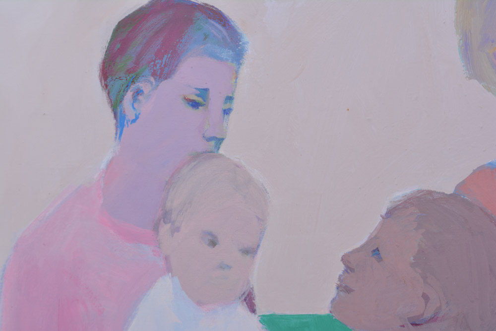 Lucile Sanders Original Acrylic Painting "Family I"