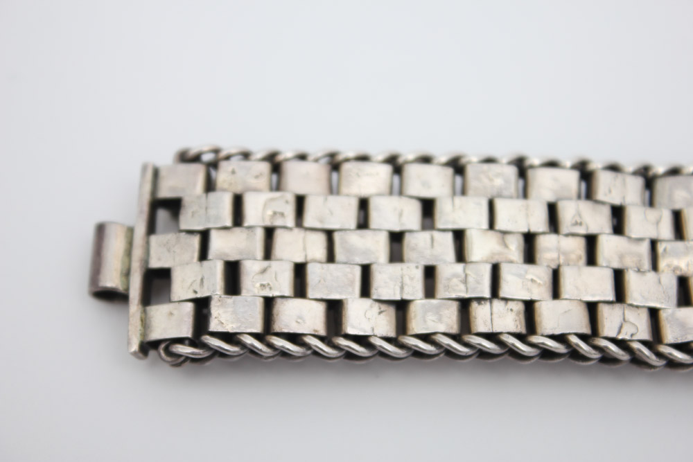 Sterling Silver and Amethyst Bracelet