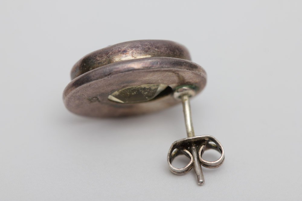 Sterling Silver and Citrine Bracelet and Earring Set