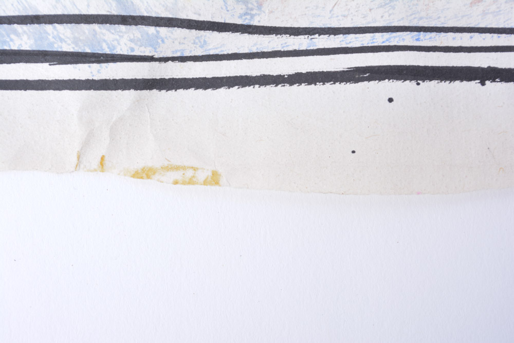 Unframed Howard Goodson Watercolor of Reclining Figure