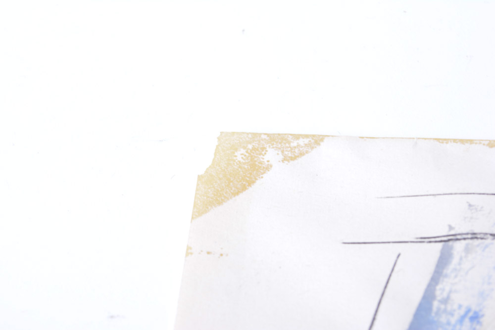 Unframed Howard Goodson Watercolor of Reclining Figure