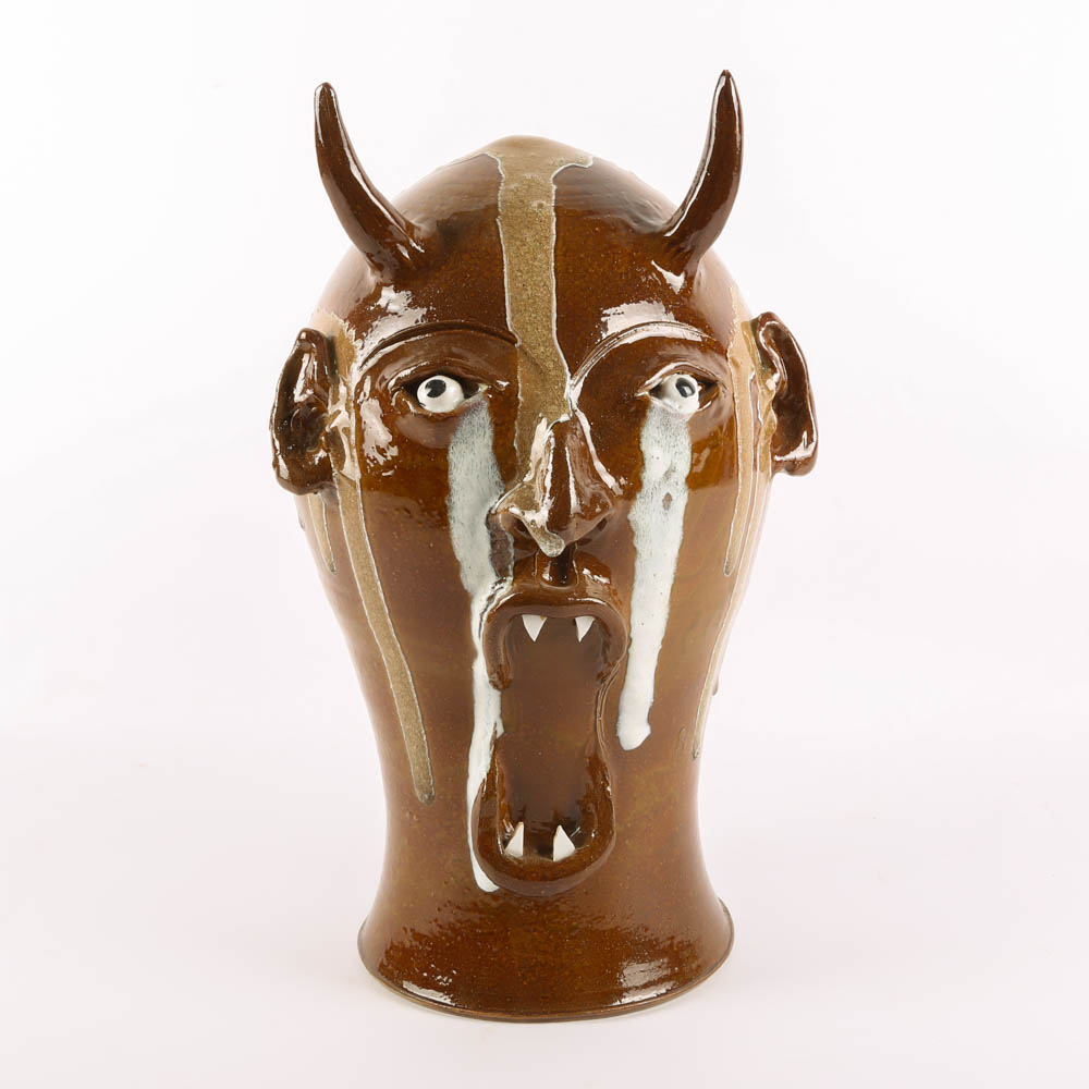 Marvin Bailey Devil Head Sculpture