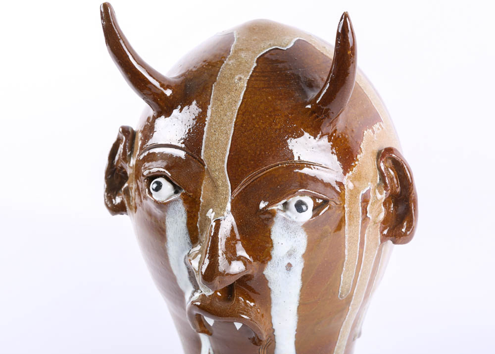 Marvin Bailey Devil Head Sculpture