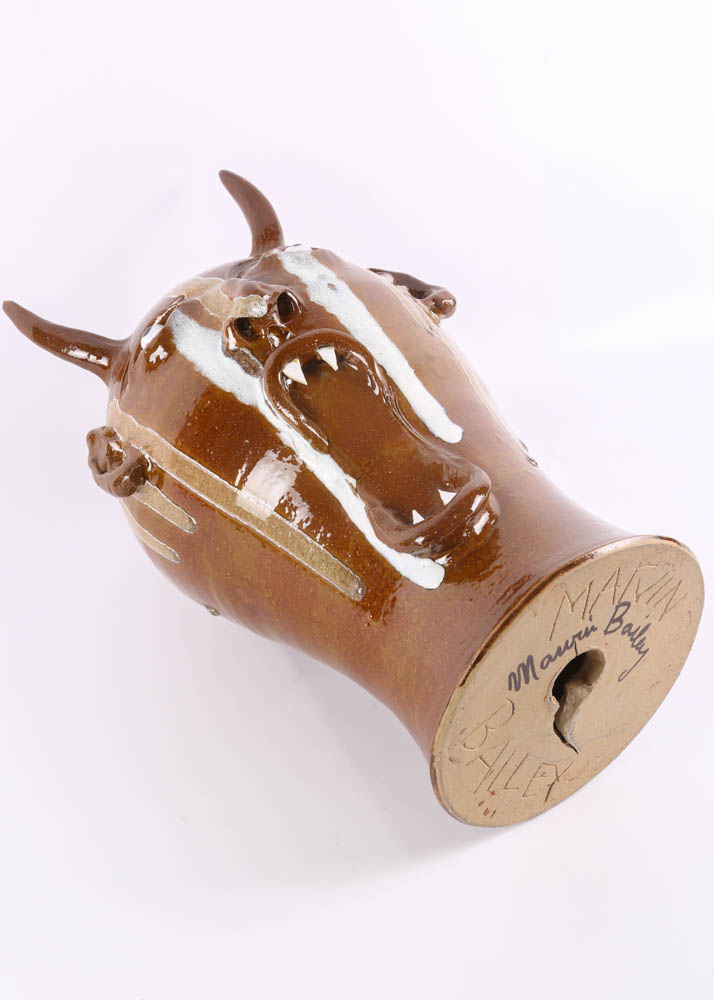 Marvin Bailey Devil Head Sculpture