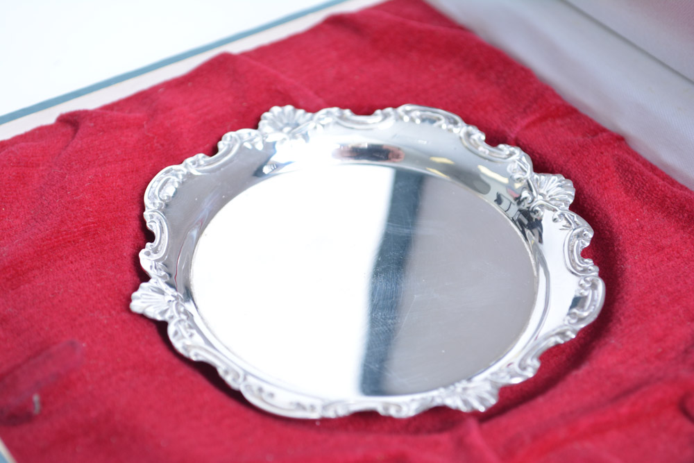 Wako Ginza Tokyo 970 Silver Trinket Tray