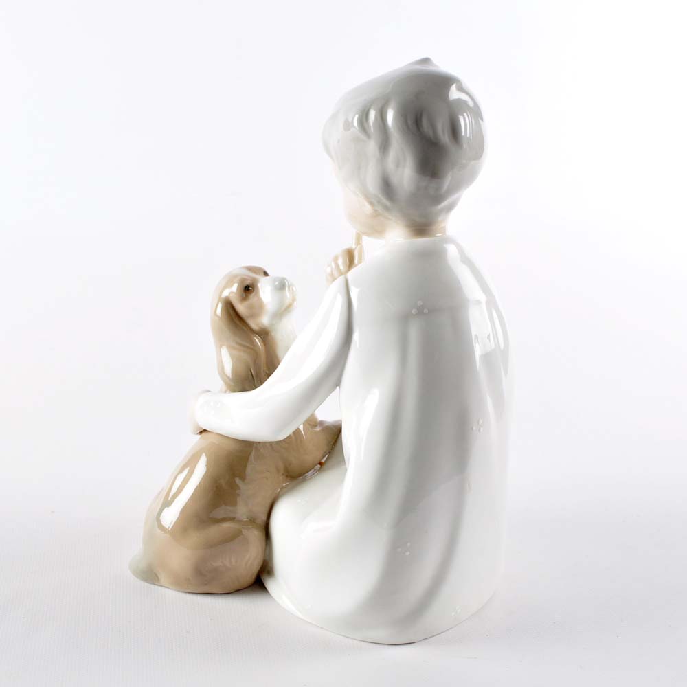 Lladro Figurine "Shhh A Boy and His Dog"