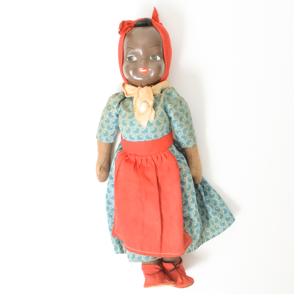 Vintage African-American Doll Made in Poland