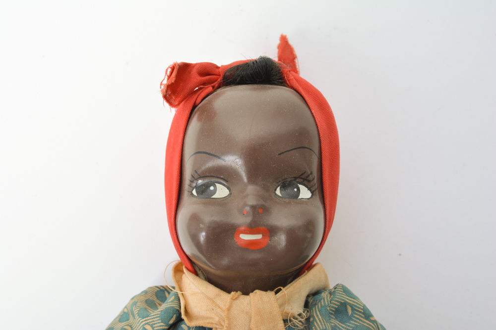 Vintage African-American Doll Made in Poland