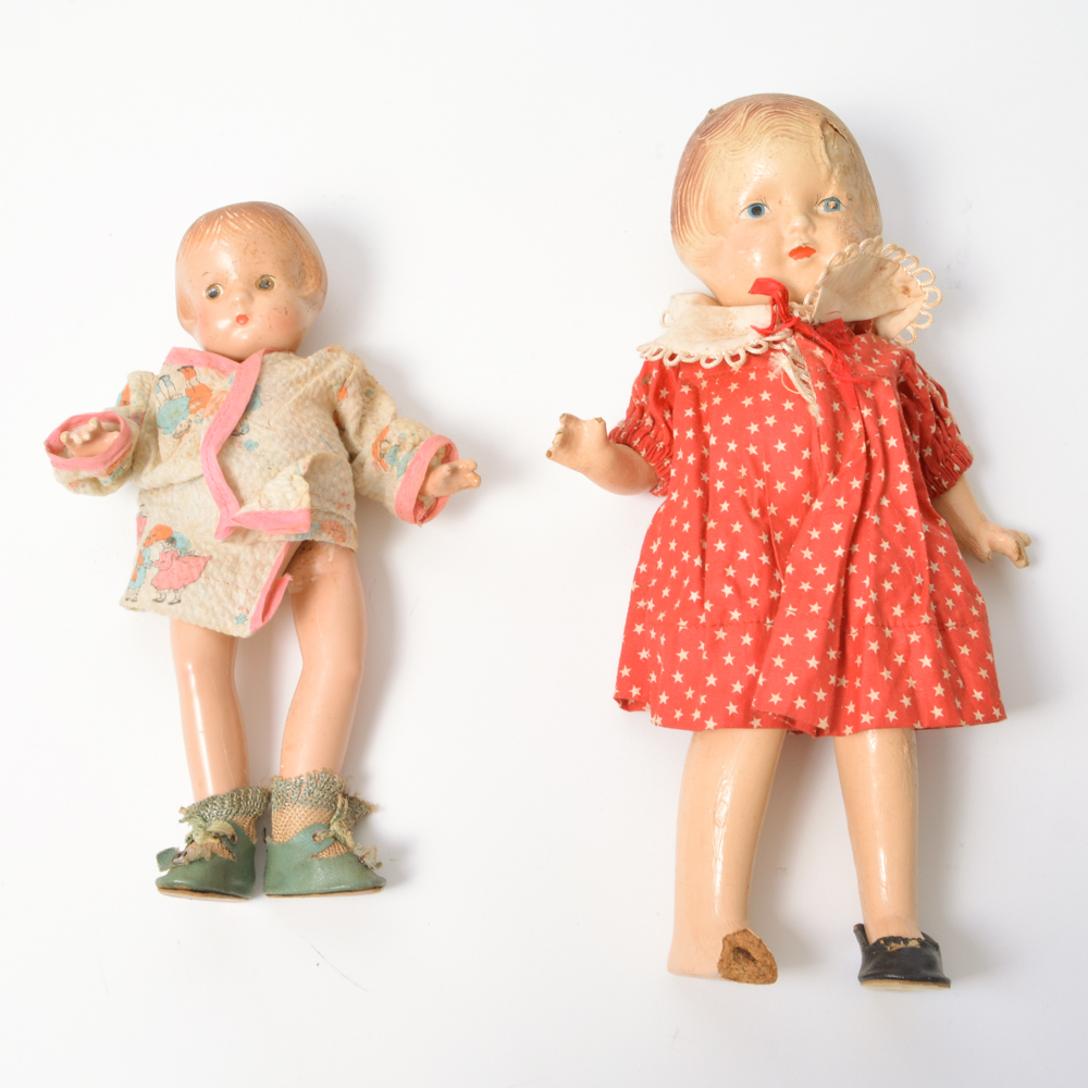 Circa 1930s Effanbee and Arranbee Composition Dolls