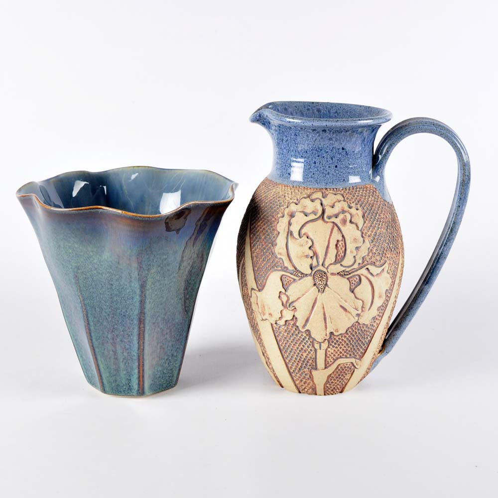 Hand Thrown Studio Art Pottery Vessels
