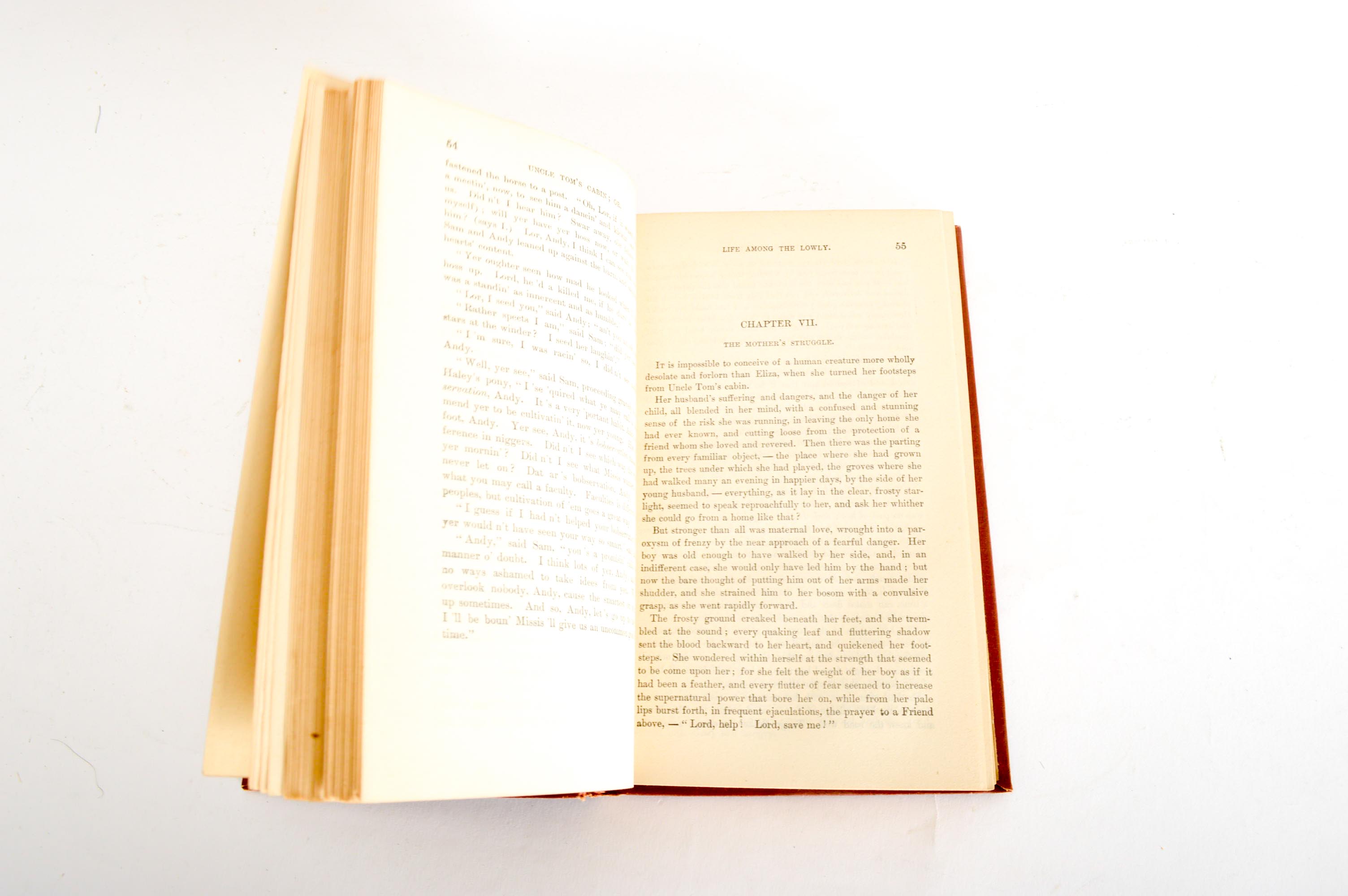 1887 "Uncle Tom's Cabin" by Harriet Beecher Stowe