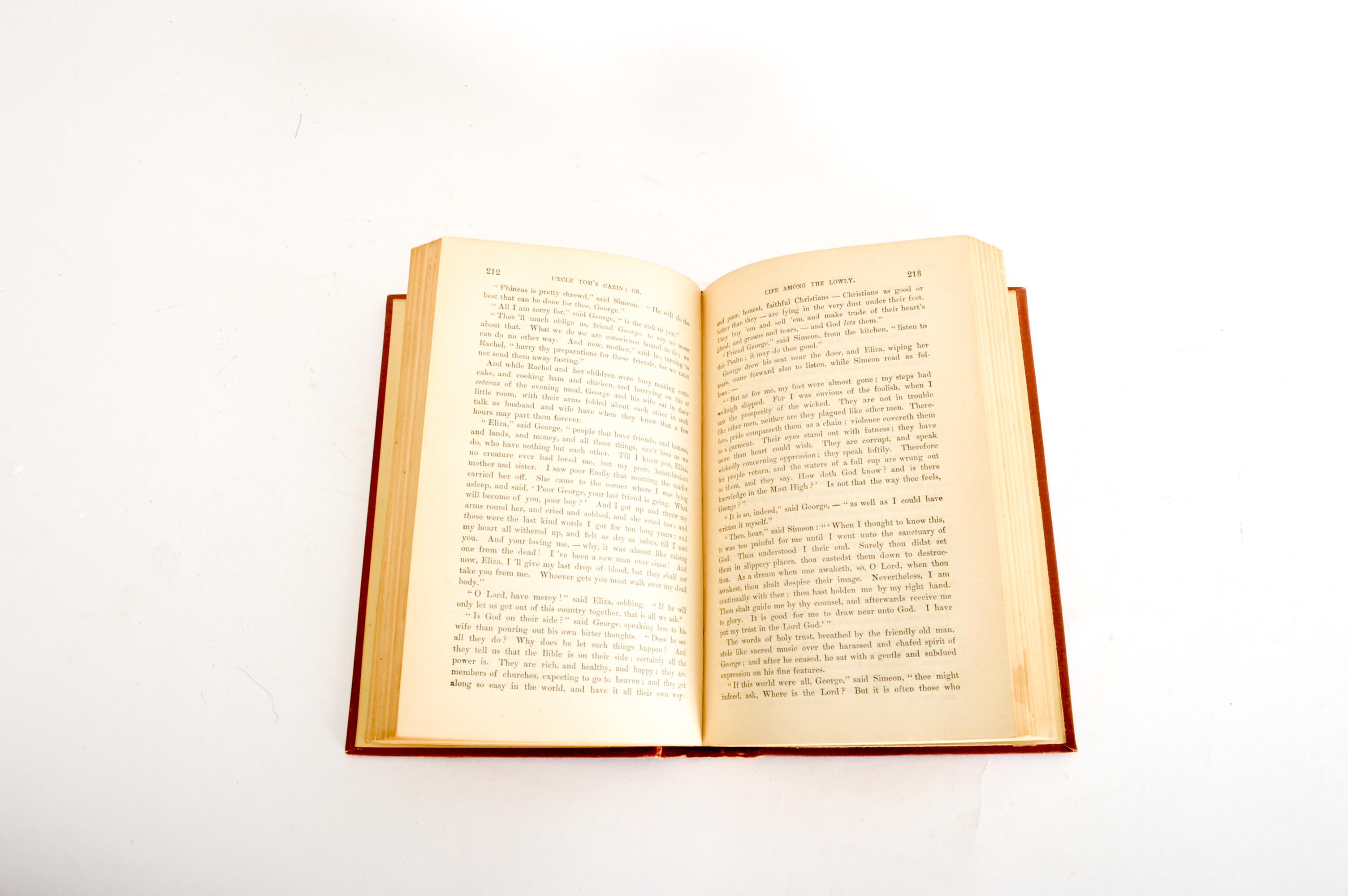 1887 "Uncle Tom's Cabin" by Harriet Beecher Stowe