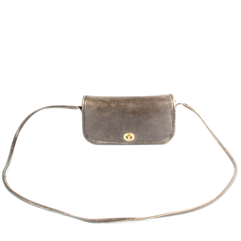 Vintage Coach Turn-Lock Crossbody Purse