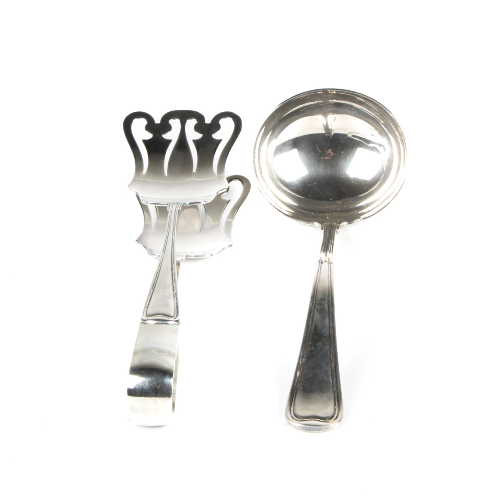 Gorham "Old French" Silver Plate Servingware Pairing