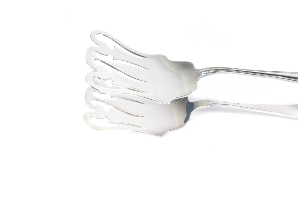 Gorham "Old French" Silver Plate Servingware Pairing