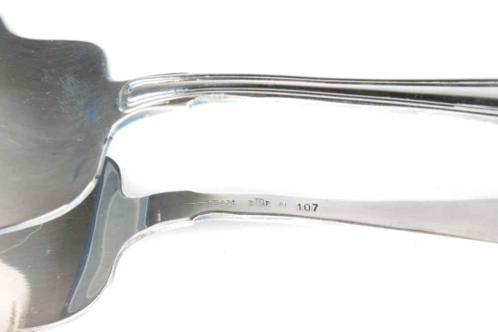 Gorham "Old French" Silver Plate Servingware Pairing