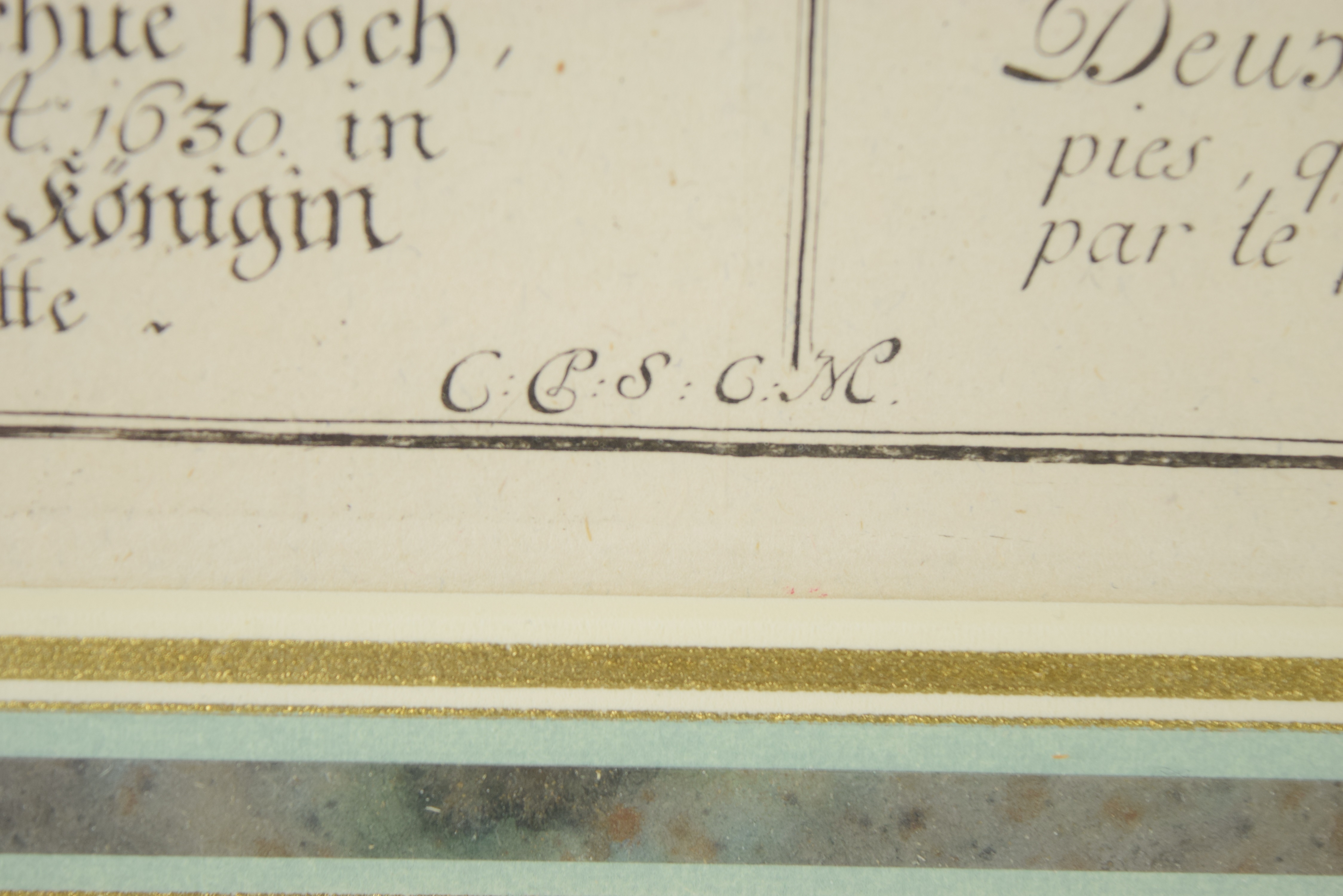 Large French Antique Bookplate Engraving of Classical Urns