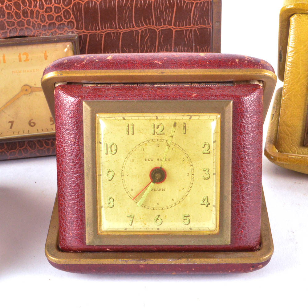 Vintage Travel Alarm Clock Collection