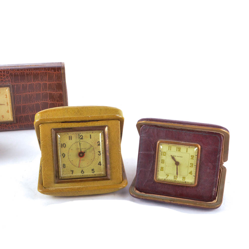 Vintage Travel Alarm Clock Collection