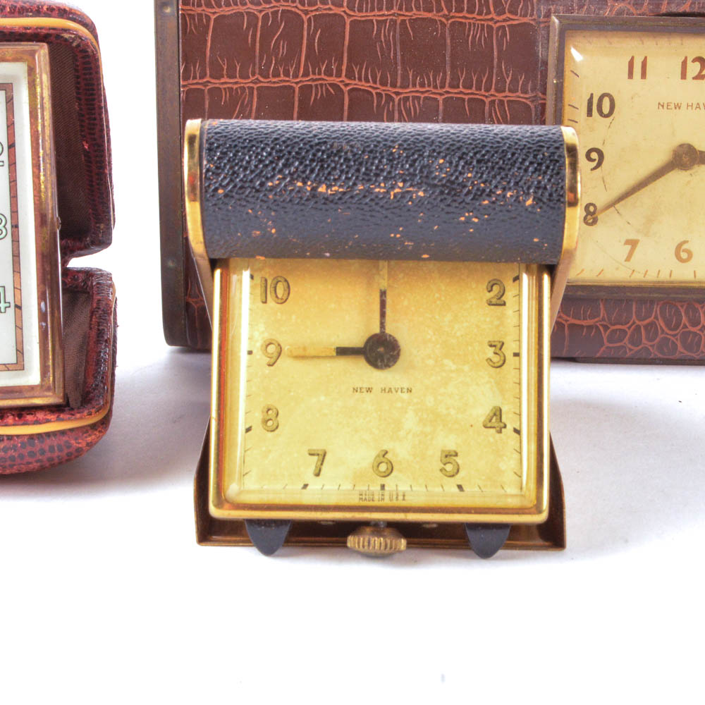 Vintage Travel Alarm Clock Collection