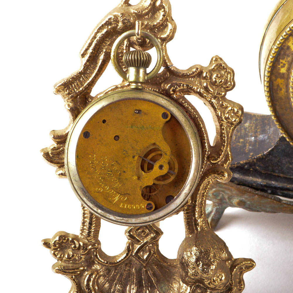 Vintage Metal and Gold Tone Clock Collection