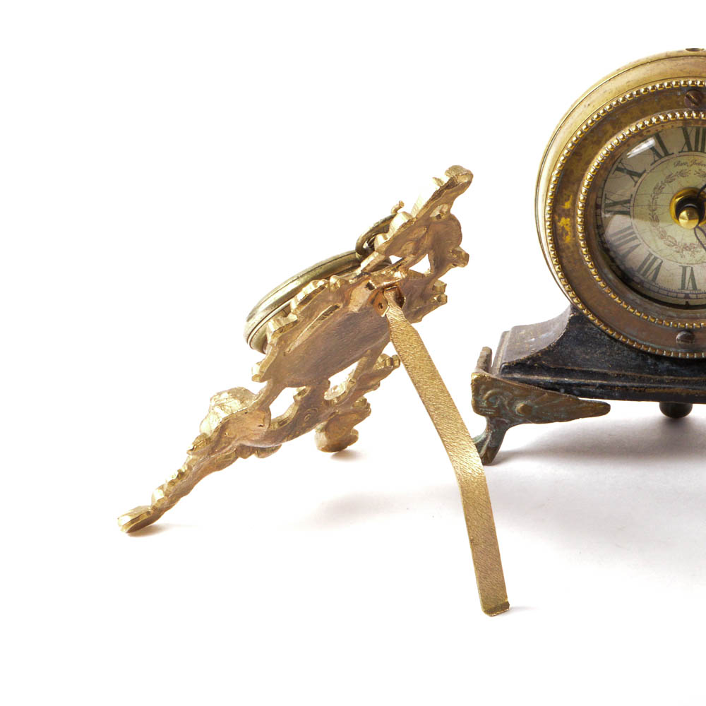 Vintage Metal and Gold Tone Clock Collection