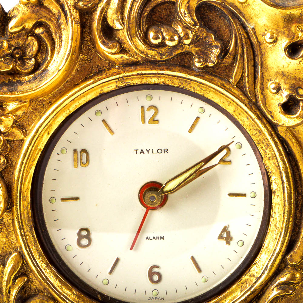 Vintage Metal and Gold Tone Clock Collection