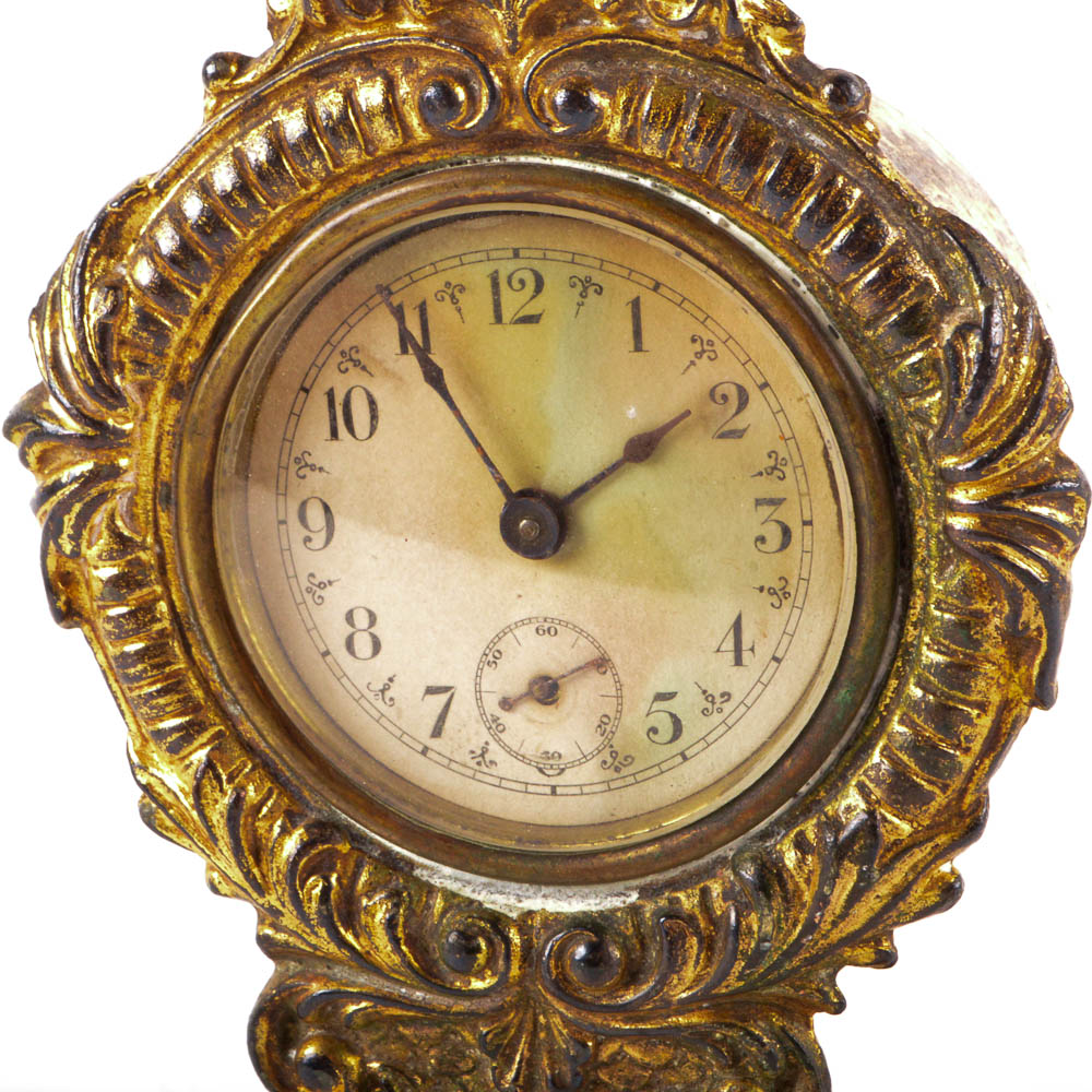 Vintage Metal and Gold Tone Clock Collection