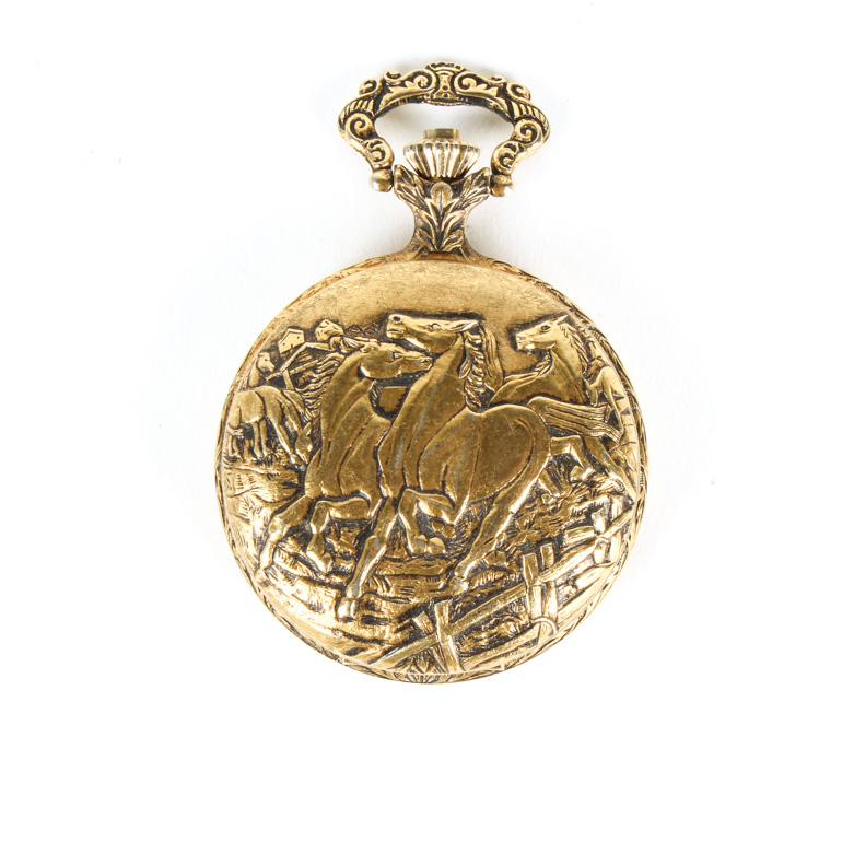Vintage Andre Rivalle Embossed Pocket Watch